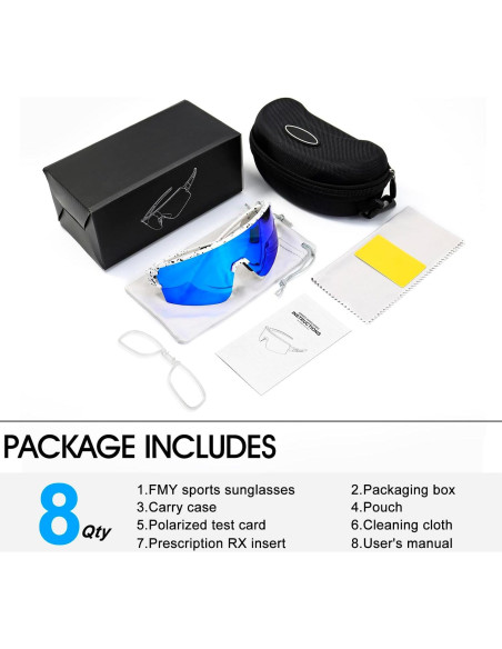 Gafas de Ciclismo FMY Polarizadas UV400 para Adultos Gafas de Ciclismo FMY Polarizadas UV400 para Adultos