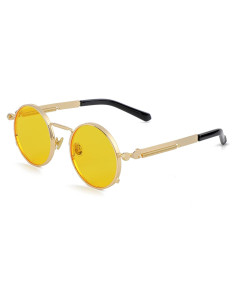 Gafas de sol redondas EYLRIM Eyl8478e 100% UV estilo Steampunk