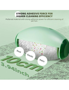 Rodillo Adhesivo Reutilizable Irokasbar Verde 6.5x10.1 cm 2