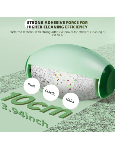 Rodillo Adhesivo Reutilizable Irokasbar Verde 6.5x10.1 cm