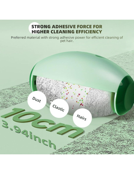 Rodillo Adhesivo Reutilizable Irokasbar Verde 6.5x10.1 cm