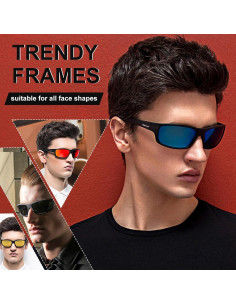 Gafas de sol deportivas POLARKING polarizadas UV400 mate 2