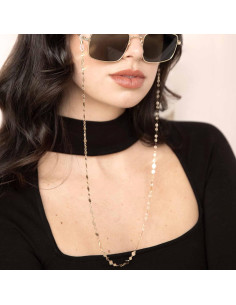 Correa para Gafas Ettika 78.74 cm Metal Dorado Mujer 2