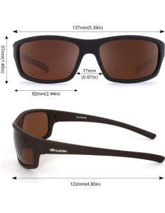 Gafas de sol deportivas POLARKING marrón polarizadas UV400 2