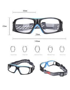 Gafas Deportivas Unisex Antivaho para Baloncesto y Fútbol 2