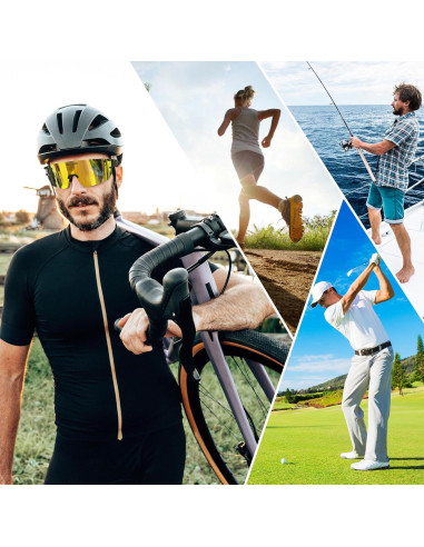 Gafas de Ciclismo BOLLFO Lentes Polarizados UV400 Unisex