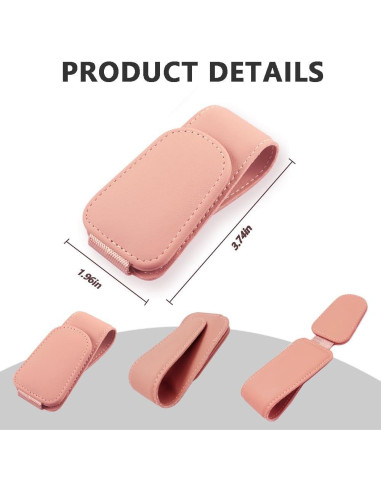 Soporte de Gafas de Sol para Coche CMWWYFC Rosa Magnético