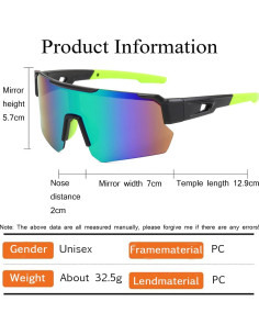 Gafas de Ciclismo ZJMZZM Tyj Polarizadas UV400 Unisex 2