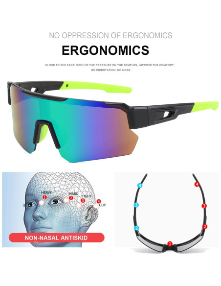 Gafas de Ciclismo ZJMZZM Tyj Polarizadas UV400 Unisex