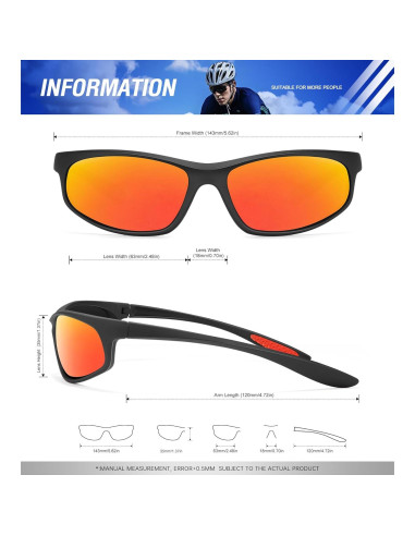 Gafas de Sol KALIYADI Polarizadas para Hombres UV