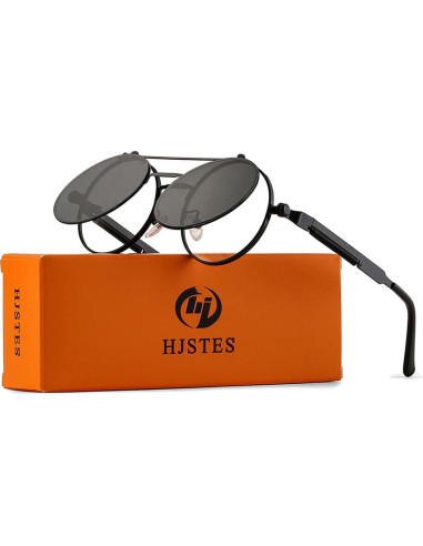 Gafas de sol redondas HJSTES estilo vintage unisex