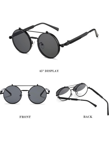 Gafas de sol redondas HJSTES estilo vintage unisex