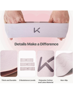 Bandas de Resistencia KEEP 8cm Antideslizantes para Ejercicio 2