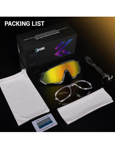 Gafas de Ciclismo KAPVOE Polarizadas UV400 Unisex