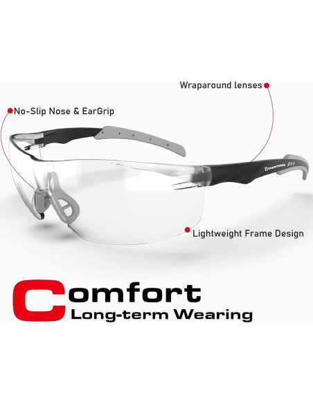 Gafas de Seguridad Impactables Antivaho UV - Impactable