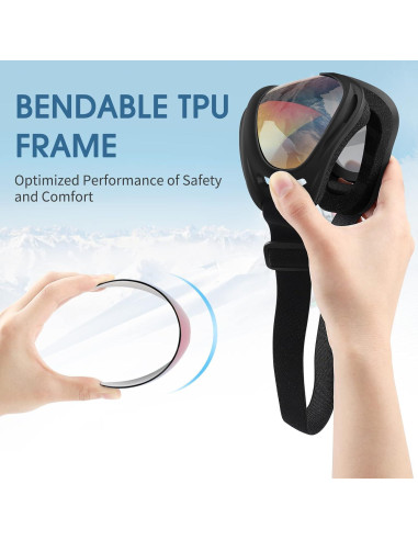 Gafas de Motocicleta Vatefery 4-Pack Antivaho UV