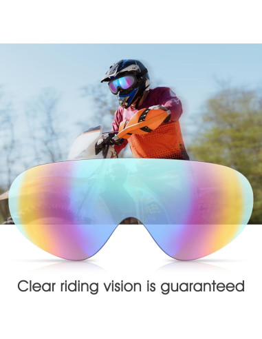 Gafas de Motociclismo Vatefery 4-Pack Antivaho UV