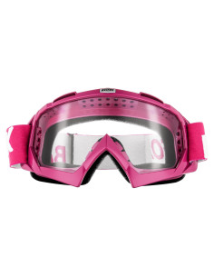 Gafas de Motocross BATFOX F816 Transparentes-Rojas