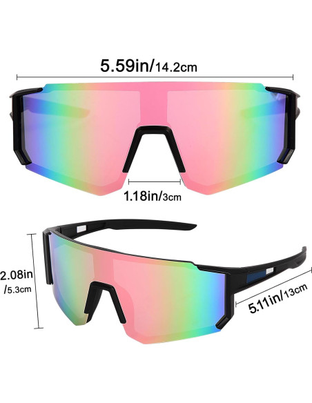 Gafas de Ciclismo Polarizadas UV400 Unisex Rosa