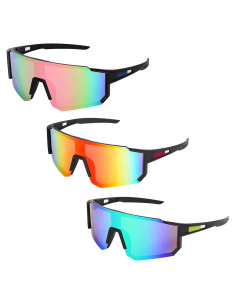 Gafas de Ciclismo Polarizadas Unisex UV400 - Paquete de 3