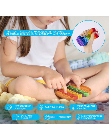 Paquete de Juguetes Antiestrés Ronton - 4 Poppers Comida