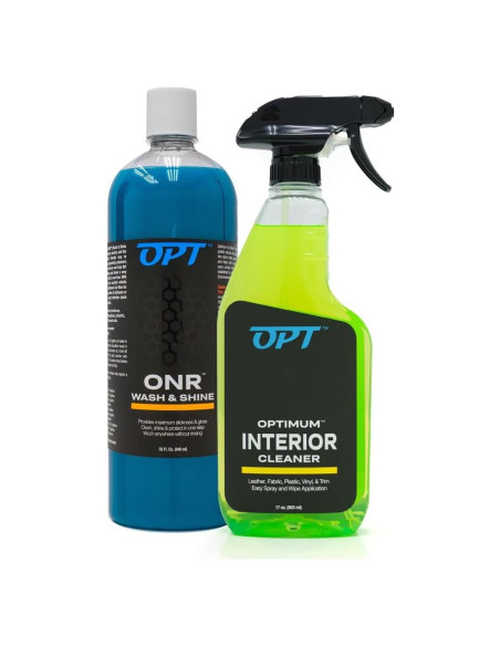 Kit de Lavado de Auto Optimum ONR 32 oz + Limpiador Interior 17 oz