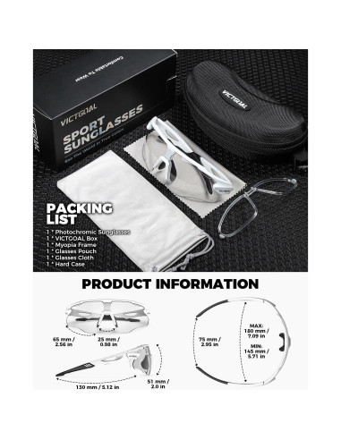 Gafas de Ciclismo VICTGOAL Va309 Fotocromáticas UV400