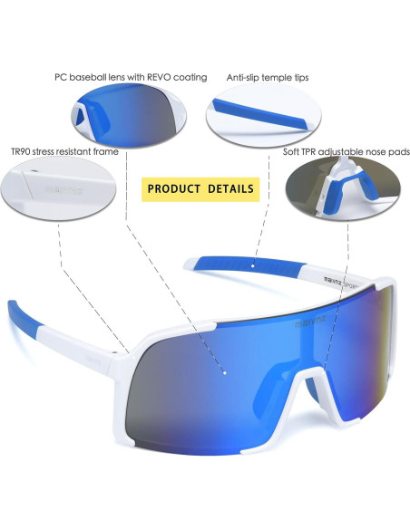 Gafas de sol deportivas Maivnz 882 UV400 para ciclismo