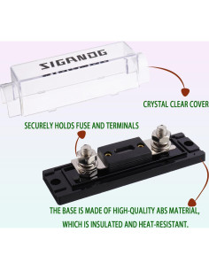 Soporte de Fusible ANL SIGANDG 40A para Cable 0/2/4 Gauge - 2 Piezas 2