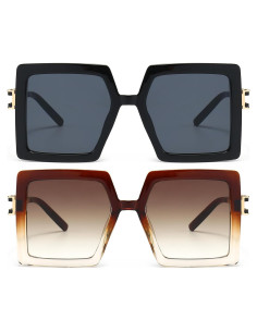 Gafas de Sol AIEYEZO Cuadradas Oversized UV400 para Mujeres