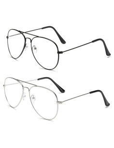 Gafas de Aviador AISSWZBER Lente UV400 Clásico Metal