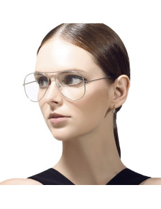 Gafas de Aviador AISSWZBER Lente UV400 Clásico Metal 2