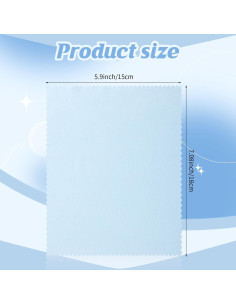 300 Paños de Microfibra para Gafas Leelosp Cielo Azul 2
