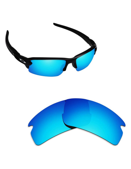 Lentes Polarizados Alphax para Oakley Flak 2.0 - Azul Hielo