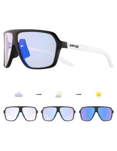 Gafas de Ciclismo KAPVOE Fotoquímicas UV400 para Adultos