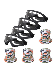 Gafas de Motocicleta LJDJ con 4 Máscaras Transpirables