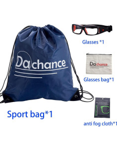 Gafas Deportivas RX para Baloncesto y Fútbol - Negro Rojo 2