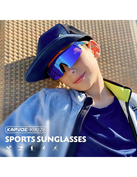 Gafas de sol KAPVOE polarizadas para ciclismo y deportes - K9023 Gafas de sol KAPVOE polarizadas para ciclismo y deportes - K9023