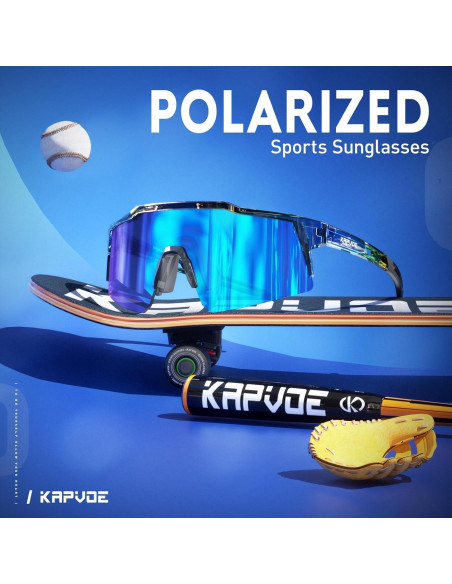 Gafas de sol KAPVOE polarizadas para ciclismo y deportes - K9023 Gafas de sol KAPVOE polarizadas para ciclismo y deportes - K9023