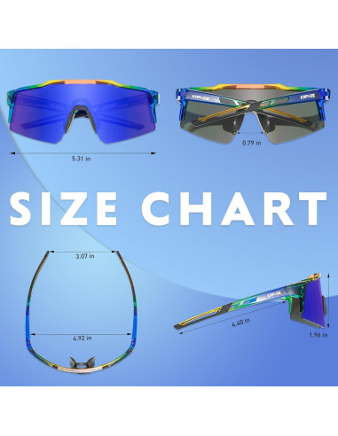 Gafas de sol KAPVOE polarizadas para ciclismo y deportes - K9023