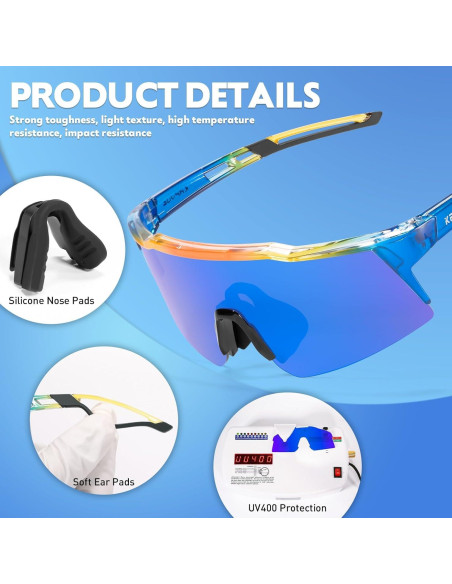 Gafas de sol KAPVOE polarizadas para ciclismo y deportes - K9023 Gafas de sol KAPVOE polarizadas para ciclismo y deportes - K9023
