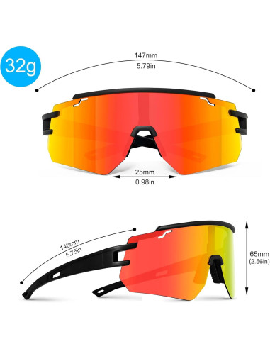 Gafas de béisbol FMY polarizadas UV400 para ciclismo y running