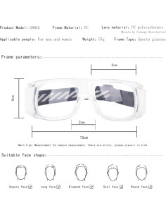 Gafas Deportivas SooGree G8042 Antiviento y Antichoque 2