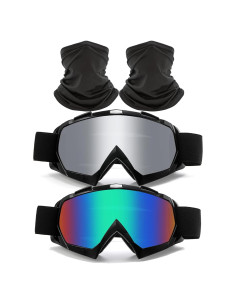 Gafas de Motocross Immoono 2 Pcs con Gaiter para Adultos