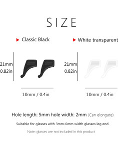 16 Pares Sujetadores Gafas SooGree Pequeños Silicona 2