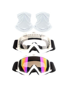 Gafas de Motocross Immoono 2 Pcs con Gaiter para Adultos