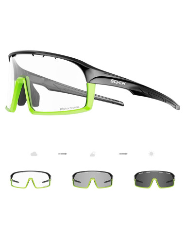 Gafas de Ciclismo SCVCN Fotoquímicas UV400 Ajustables