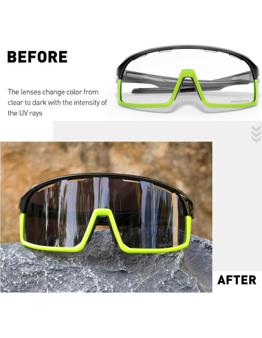 Gafas de Ciclismo SCVCN Fotoquímicas UV400 Ajustables