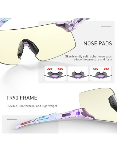 Gafas de Ciclismo Fotocromáticas SCVCN Azul UV400