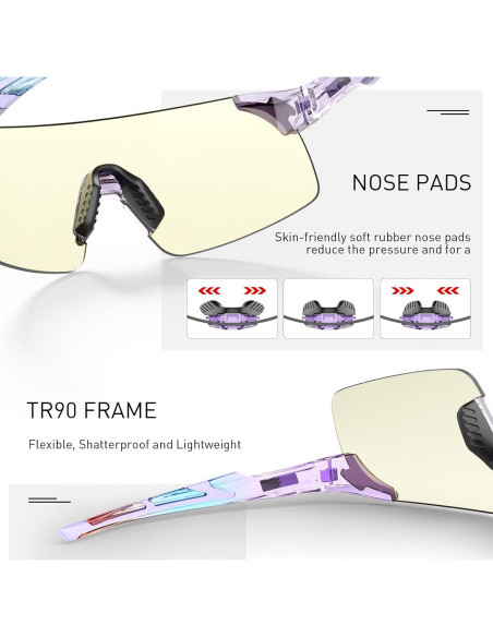 Gafas de Ciclismo Fotocromáticas SCVCN Azul UV400